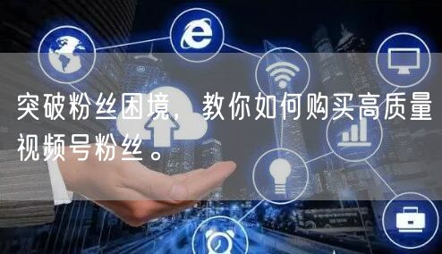 突破粉丝困境，教你如何购买高质量视频号粉丝。