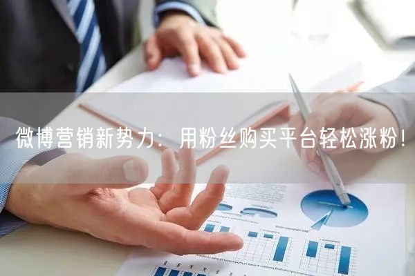 微博营销新势力：用粉丝购买平台轻松涨粉！